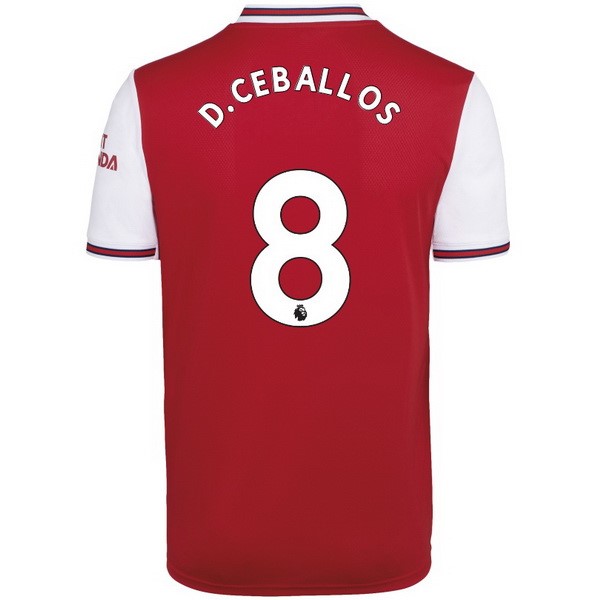 Maillot Football Arsenal NO.8 D.Ceballos Domicile 2019-20 Rouge